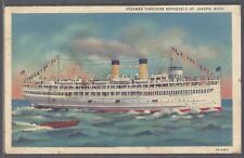 STEAMER THEODORE ROOSEVELT Postcard St Joseph Michigan Ship picture