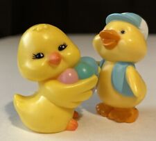 Vintage Russ Berrie & Co. Easter Yellow Chick Figurines Set Of 2 Hong Kong Rare picture