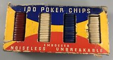 antique Van Dyke, paper, poker chips produced in New York City D2.3 picture