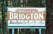 Welcome to Bridgton, Maine --POSTCARD picture