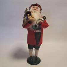 Byers Choice Carolers 2011 German Santa Holding Nativity and Nutcracker picture