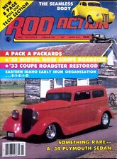 VINTAGE '34 PLYMOUTH SEDAN - ROD ACTION MAGAZINE, VOLUME 16, NUMBER FEB 1987 picture