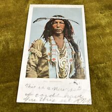 1908 Postmarked Arrowmaker Postcard Native American Detroit Photographic 6877 picture