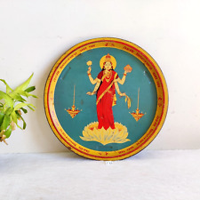 1940s Vintage Goddess Lakshmi Graphics Lipton Tea Adv. Tin Tray Decorative T731 picture