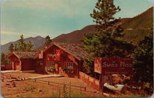 c1960s Swiss Imported Gifts Shop Ute Pass Colorado Pikes Peak Swiss Chalet Flag picture