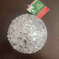 Glittery LED Holiday Ball Ornament picture