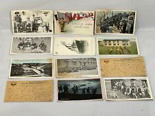 Antique Vintage WW1 Postcards - Lot of 12 Different Soldier Letters To Home picture
