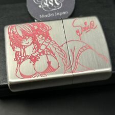 Zippo Lighter Super Sonico Silver Pink Double Sided Processing Cute Brass Japan picture