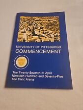 Vintage 1985 April 27, University Of Pittsburgh Commencement Program-Civic Arena picture