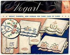 1950s Vogart Florals 128 Hot Iron Embroidery Transfer 5 Designs Vintage 13849 picture