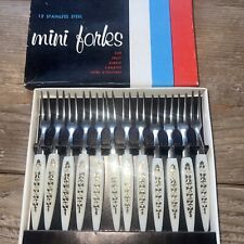 Vintage 12 Stainless Steel Mini Forks by Unique and Sundry Creations picture