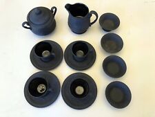 Black Wedgewood China Tea Set   Made in England picture