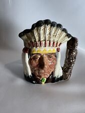 Royal Doulton 'North American Indian/Native American' Toby Mug D6614 4 1/2 inche picture