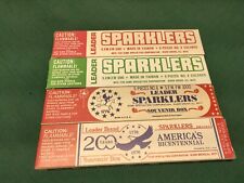 Lot of 4 Different Vintage 1970's Leader Sparklers Boxes ~ Bicentennial PRISTINE picture