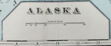 Vintage 1900 DISTRICT of ALASKA Map 22