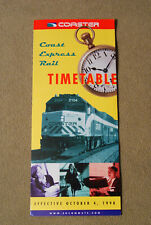 Coaster - San Diego - Timetable - Oct 4, 1998 picture