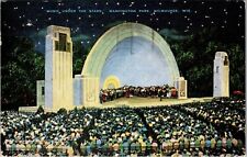 Milwaukee WI-Wisconsin, Washington Park Concert, c1951 Vintage Souvenir Postcard picture