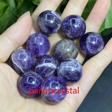 10pc Natural dreamy Amethyst Ball Quartz Crystal Sphere Pendant healing 20mm+ picture