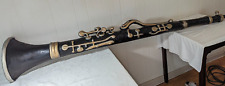 Antique Huge 6 ft+ Paper Mache Wood Music Instrument Clarinet Trade Advert Sign picture