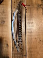Native American Driftwood Pheasant Feather Staff, 21 in. w/Red Beads & leather  picture