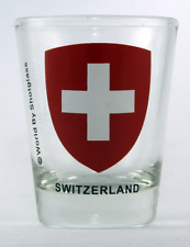 SWITZERLAND FLAG SHOT GLASS SHOTGLASS picture
