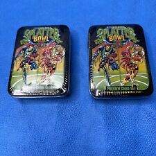 Lot of 2, 1993 The River Group SPLATTER Bowl Ultimate Blood Sport - Preview Set picture