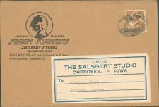 Cherokee Iowa~Salsbery Studio-Snappy Snapshots-1930 Mailing Envelope & photos picture