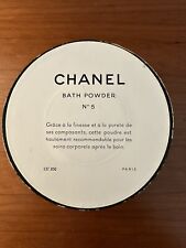 Vintage Chanel No 5 Bath Dusting Powder 8 0z. Clean Puff Mitt. New.  Open Box.  picture