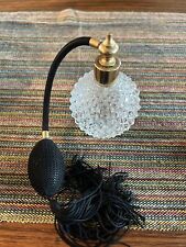 Vintage Atomizer Clear Glass Perfume Bottle W/tassel picture