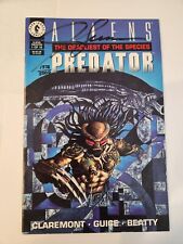 Aliens/Predator: The Deadliest of the Species #1 Signed Br Jackson Guice COA picture