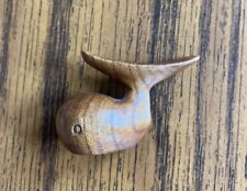 Hand Carved Wooden Miniature Whale Figurine picture