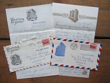 Vintage 1950s Letters Herring Hotel and Rice Hotel Texas Letterhead picture