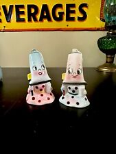 Vintage PY Anthropomorphic Tooth Paste Salt And Pepper Shakers Miyao Mcm picture