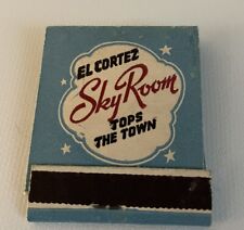 Vintage 1940’s-50’s El Cortez Hotel & Sky Room San Diego CA Full Unstruck picture