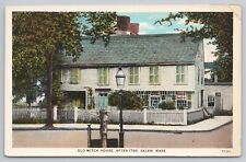 Postcard Old Witch House After 1780, Salem, Massachusetts Vintage WB picture
