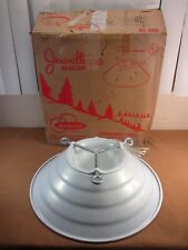 Vintage Jeweltone Metal Christmas Tree Stand with Electrical Outlet & Box picture