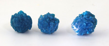 RARE CAVANSITE STILBITE 3 Piece Lot Crystal Cluster Mineral Specimen Poona INDIA picture