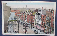 1934 Saint John New Brunswick Canada King Street Postcard picture