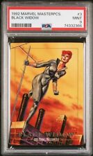 1992 Marvel Masterpieces #3 Black Widow PSA 9 MINT picture
