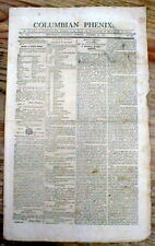 1810 Providence RHODE ISLAND newspaper w GUNSMITH AD for Rifles MUSKETS Pistols picture