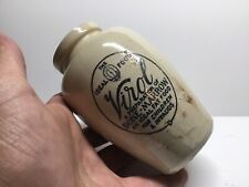 Antique Virol Bone Marrow Stoneware Jar. picture