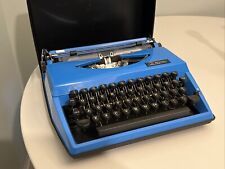 1977 Royal Sahara Working Blue Vintage Portable Typewriter picture