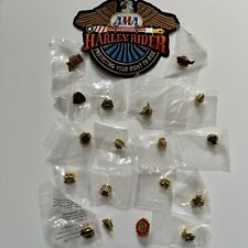 Lot Of 18 AMA American Motorcycle Association Pins & Patch 1-16 Veteran Pioneer picture