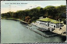 1910s Milwaukee Gordon Park Bath House Resort Antique Postcard Wisconsin 1918 picture