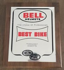 Bell Helmets Best Bike Award Plaque 1978 ISCA Championship Motorcycle Car Show picture