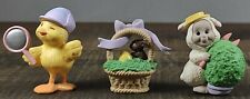 Hallmark Merry Miniatures Easter 1992- Chick, Chocolate Bunny and Lamb picture