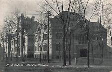 Zanesville, Ohio Postcard High School PM 1908  P5 picture