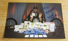 Phil Hellmuth Autographed 4X6 Photograph Professional Poker Player WSOP HOF picture
