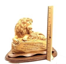 Lion with Lamb and Scripture of Corinthians, 13.8