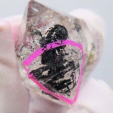 RARE TOP Natural Herkimer diamond crystal moving  quicksand drop enhydro 15G picture